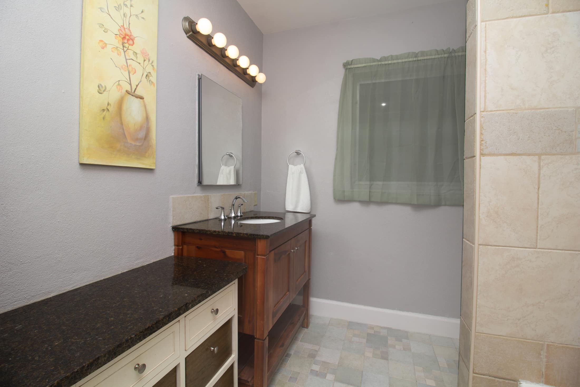 Laundry room interior view